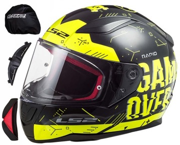 LS2 KASK INTEGRALNY FF353 RAPID PLAYER H-V YELL XL