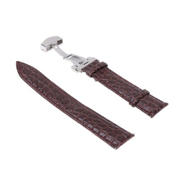 ELEGANCKI PASEK ZEGARKA SKÓRZANY STYLOWA WYMIANA 21MM