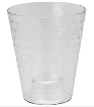 Doniczka osłonka do storczyków przeźroczysta plast