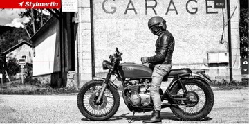 КОЖАНЫЕ МОТОЦИКЛОВЫЕ КРОССОВКИ STYLMARTIN CAFE RACER