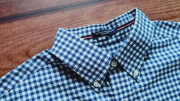 GANT The Poplin Gingham KOSZULA LOGO M