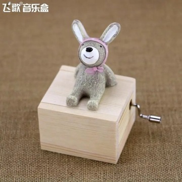 Cute Wooden Mini Animal Bear Monkey Hedgehog Hand