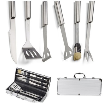 ГРИЛЬНЫЙ НАБОР АКСЕССУАРЫ ДЛЯ ГРИЛЯ ЩИПЦЫ