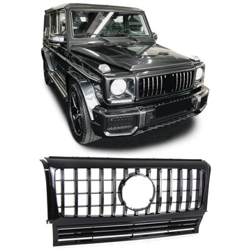 GRILL ATRAPA MERCEDES W463 G 90-10 CZARNY + CHROM