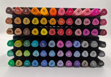 PODWÓJNE PISAKI PĘDZELKOWE CIENKOPISY TWINMARKER Z