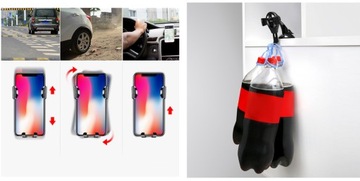 Автомобильный держатель Baseus Osculum Gravity с черным зажимом на присоске