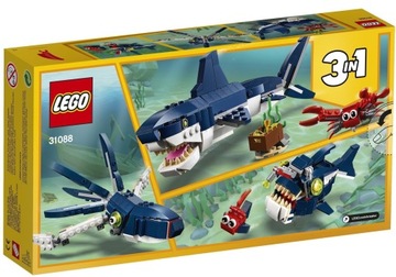 LEGO Динозавры 31058 + АКУЛА Морские животные 31088 ТИРАННОЗАВР Creator 3в1
