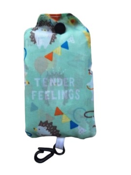 Большая складная сумка для покупок многоразового использования с несколькими шнурами.