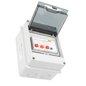 2-сторонний приемный блок для караванов, 40 А, 30 мА, УЗО 2MCB, 6a16A