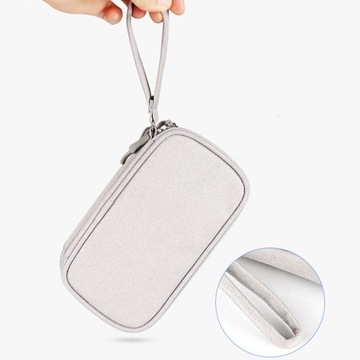 Кейс для хранения электронных аксессуаров, 2-слойный, серый