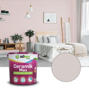 Farba do ścian zmywalna PRZYPALONY RÓŻ 2.5L
