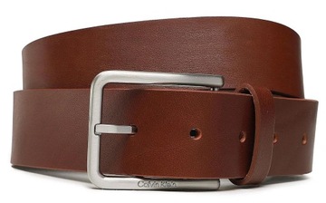 Pasek męski CALVIN KLEIN brązowy skórzany klasyczny 95
