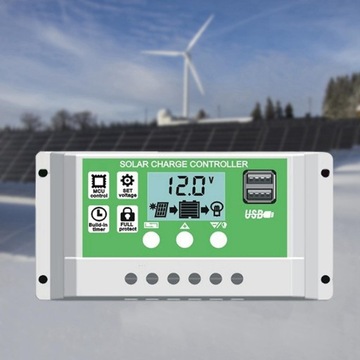 Kontroler ładowania słonecznego 12 V 24 V bateria