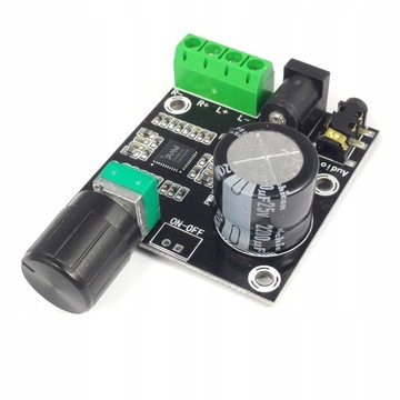 WZMACNIACZ STEREO 2 X 15W PAM8610 Z POTENCJOMETREM