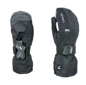 Rękawice Snowboardowe Level Fly Mitt Black 9.5 - XL Okazja!