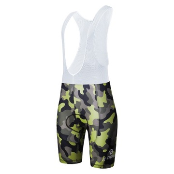 SPODENKI ROWEROWE WKŁADKA ŻEL ODDYCHAJĄCE KAMUFLAŻ