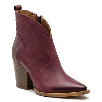 Ботильоны R.Polański 987 - Бордовый Нубук