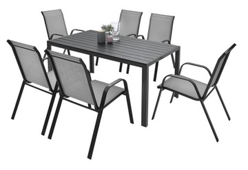 Садовая мебель набор Таблица 6+1 для балкона террасы