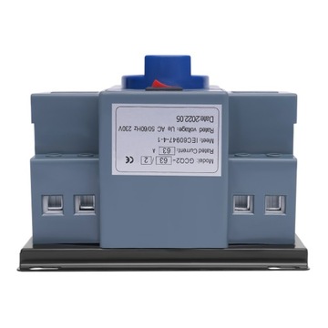2P/63A Automatyczny Przełącznik Podwójnego Źródła Zasilania 220V