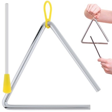 МУЗЫКАЛЬНЫЙ ТРЕУГОЛЬНИК ДЛЯ ДЕТЕЙ МЕТАЛЛИЧЕСКИЙ ГРОМКО ДЛЯ ШКОЛЬНОЙ ИГРУШКИ
