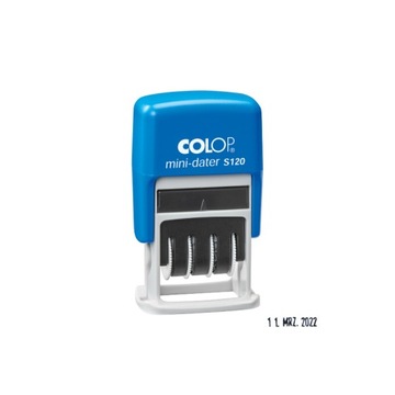 MINI DATOWNIK CYFROWY PIECZĄTKA AUTOMAT Colop Printer S120 DATA POLSKI ISO