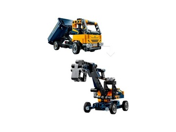 LEGO Technic 42147 Самосвал + 42133 Погрузчик + 42117 Гоночный самолет