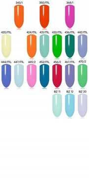 15x LA'KIER Lakier hybrydowy baza top + KUFEREK