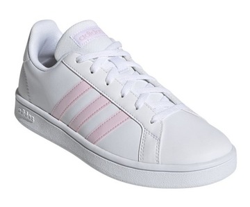 Adidas Buty Damskie Sportowe Grand Court EE7480 r. 37 1/3 Białe Różowe