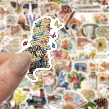 100 шт РЕТРО наклейки на ноутбук в подарок.