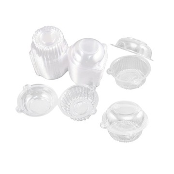 50 szt. Pudełko z uchwytem w kształcie kopuły uffin Cupcake Carrier M