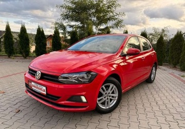 Volkswagen Polo VI Hatchback 5d 1.0 MPI 80KM 2019 Volkswagen Polo 1.0MPi 80ps Ledy 5Drzwi Tylko107TysKm Bezwypadkowy 1Wlasci