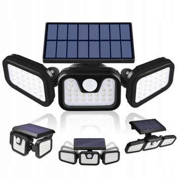 LAMPA SOLARNA LED 3w1 +PANEL ULICZNA CZUJNIK RUCHU