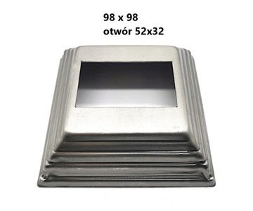 podstawa maskownica osłona rozeta rozetka do słupka na profil 50x30 44,161
