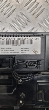 BMW X3 F25 PANEL ŘÍZENÍ AUTORÁDIO KLIMATIZACE 9252737 9208591