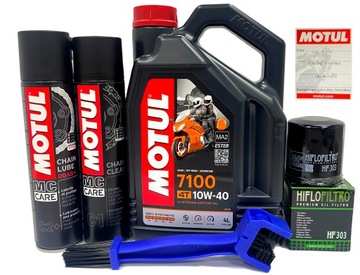 Olej MOTUL 7100 MA2 C2+ smar C1 szczotka łańcucha