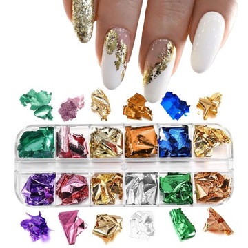 Заполненный стеклянный эффект фольги из -за сломанной стеклянной коробки - нет. 75