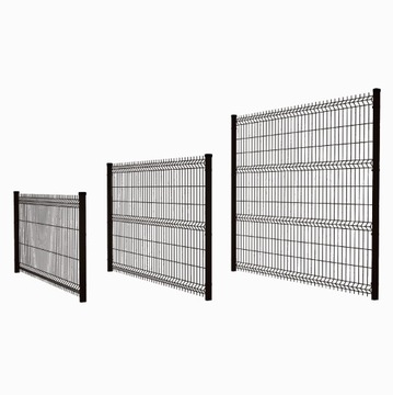 Panel ogrodzeniowy fi 5.0 x 1.03 x 2 V Czarny