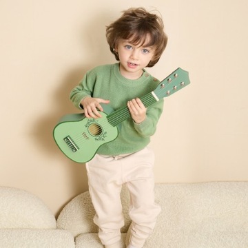 DREWNIANA GITARA KLASYCZNA VINTAGE PASTELOWA 6 STRUNOWA 53cm CLASSIC WORLD