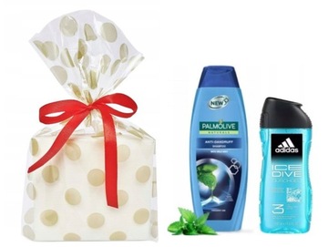 ZESTAW prezentowy dla mężczyzn Adidas żel 3w1 + Palmolive Szampon Urodziny