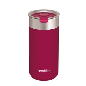Quokka - Kubek termiczny ze stali nierdzewnej z zaparzaczem 400 ml (Maroon)