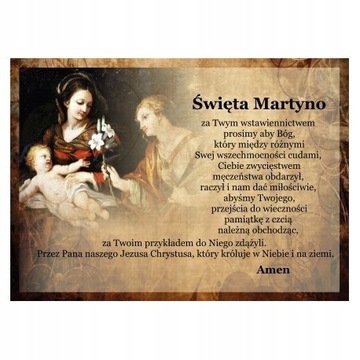 Pocztówka 44. Mój Patron - św. Martyna