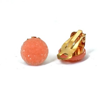 Круглые серьги-клипсы Bing Tu золотого цвета без отверстий, сине-белые геометрические серьги