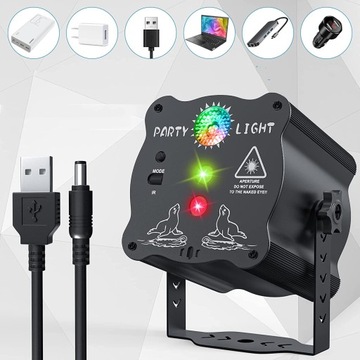 ПРОЕКТОР ДИСКОШАР RGB ЛАЗЕРНОЕ ОСВЕЩЕНИЕ ДЛЯ ВЕЧЕРИНКИ С ДИСТАНЦИОННЫМ УПРАВЛЕНИЕМ
