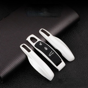 ETUI KLÍČEK POUZDRO PORSCHE MACAN CAYENNE CAYMAN PANAMERA 911 991 BÍLÝ
