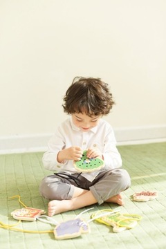 Деревянные шнурки с переплетением животных 10 шт.