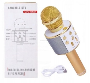 БЕСПРОВОДНОЙ КАРАОКЕ С МИКРОФОНОМ BLUETOOTH