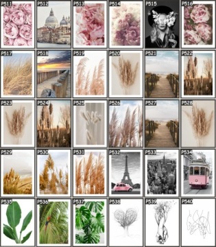 КАРТИНА-постер 70х50 для гостиной ТРАВА БОХО ПРИРОДА - ПОДБОР УЗОРОВ