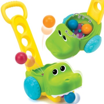 B-Kids KROKODYL ODKURZACZ PIŁECZKI Chodzik Pchacz