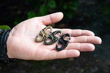 ПЛАСТИКОВЫЙ ДВУХСТОРОННИЙ БРЕЛОК EDC CRABINER S