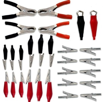 Набор обжимных соединителей типа «крокодил» для кабелей, 28 шт.